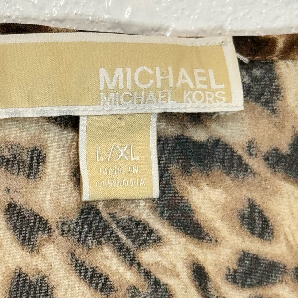 Michael Kors Brown and Black‎ Dolman Sleeve Tunic - Picture 4 of 7